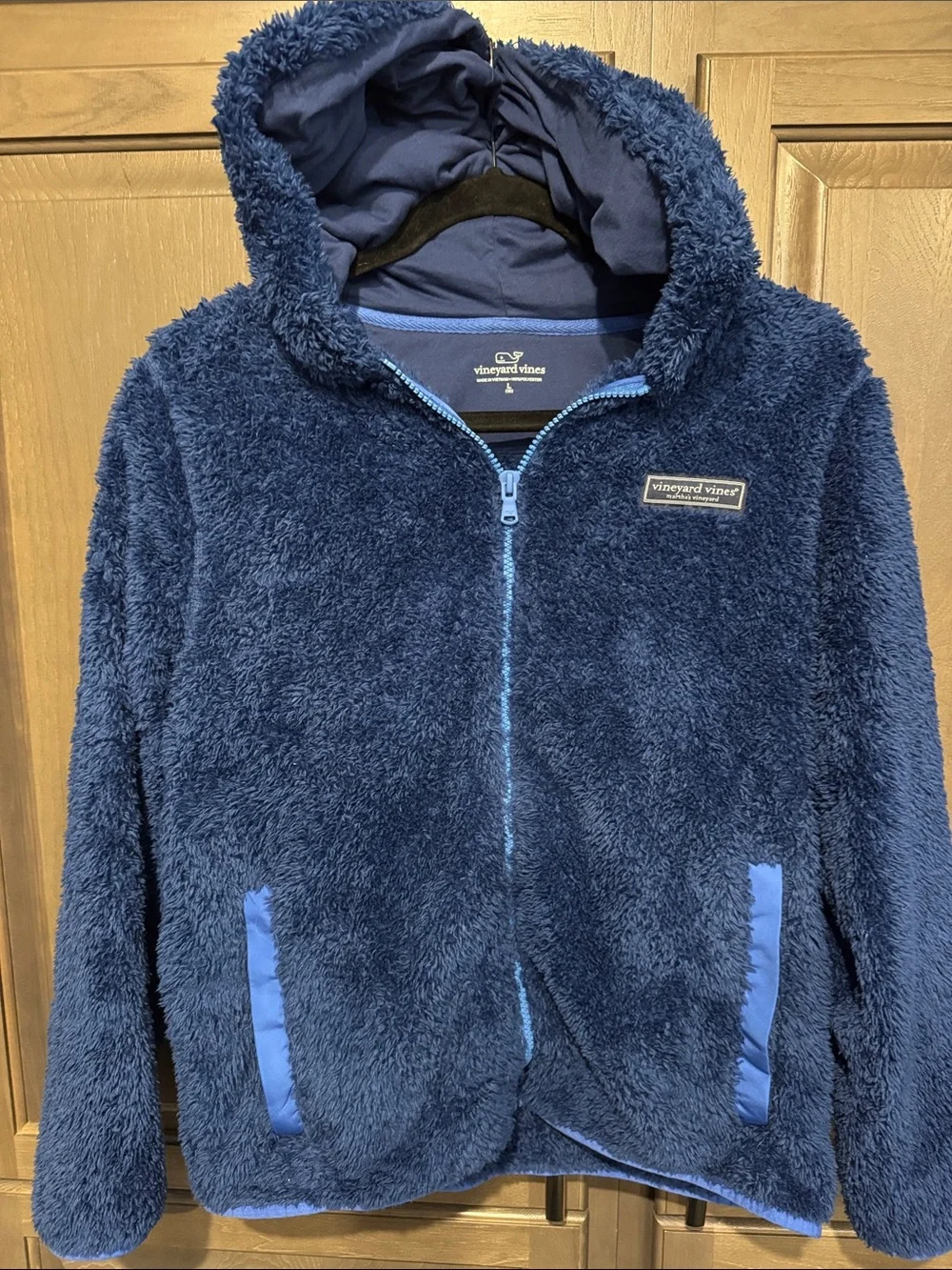 Vineyard Vines Kids Navy Fleece Zip Hoodie